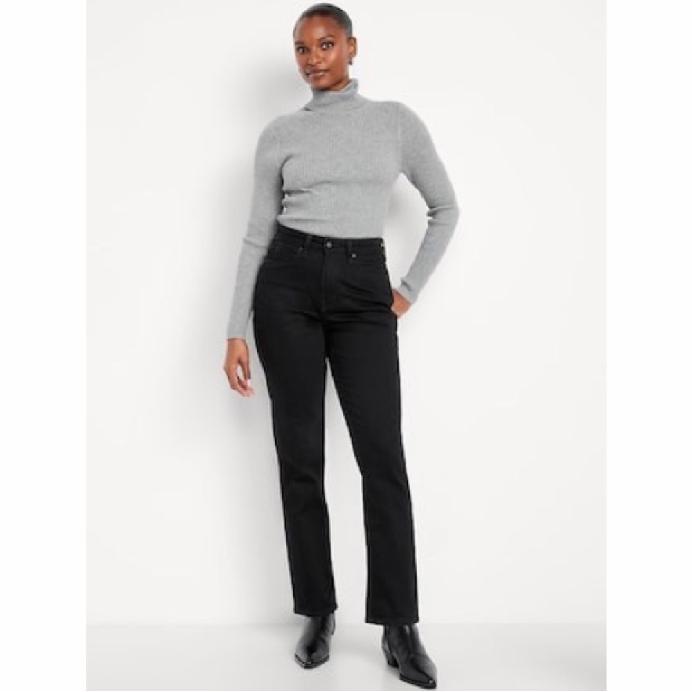 Old Navy High-Waisted‎ Secret-Smooth Pockets O.G. Straight Jeans Sz.12T NWT